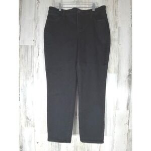 Chicos So Slimming Girlfriend Slim Leg Ankle Jeans 2R (33x26.5)‎ Black Denim